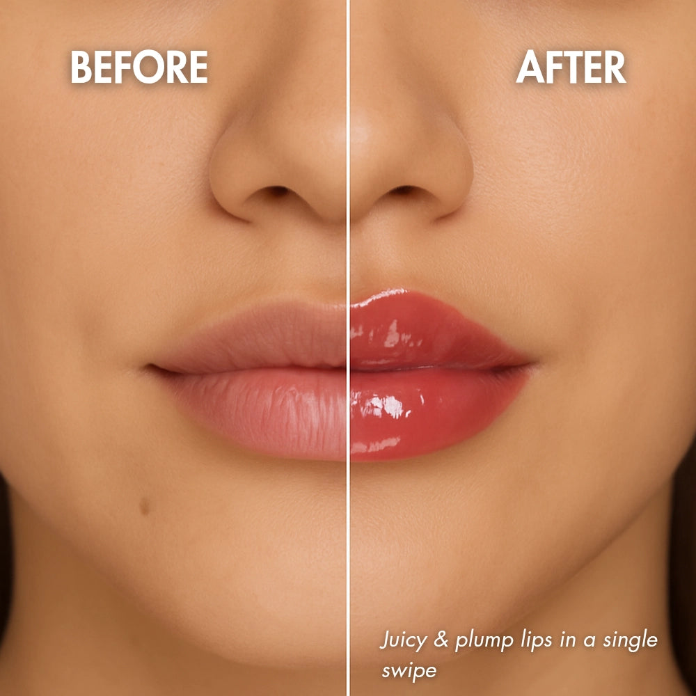 MyHues hydrating non sticky lip gloss for Indian skin tones