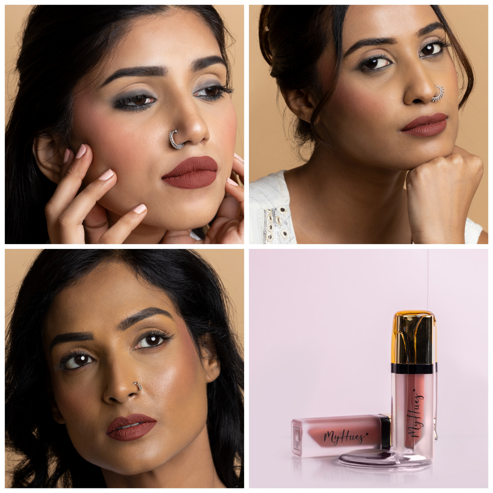 Buy Brown lipstick online in India: MyHues Chashni matte lipstick