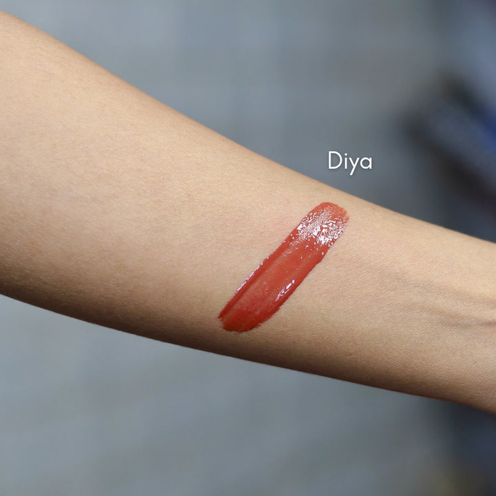 HyGlow Lip Elixir Diya (Burnt Terracotta Brown) — Lip Oil + Lip Gloss in 1