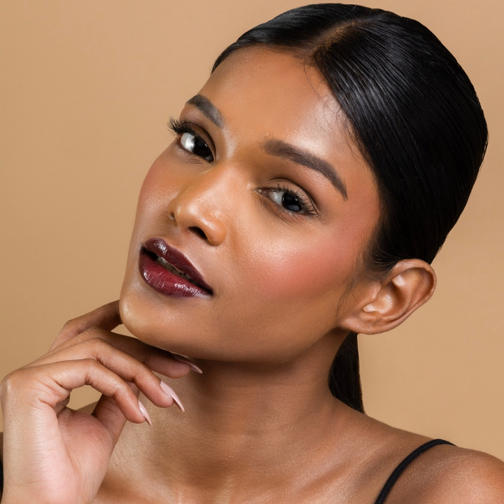 MyHues HyGlow Lip Elixirs - dark brown lip gloss for dusky skin tone with Pigmented lips