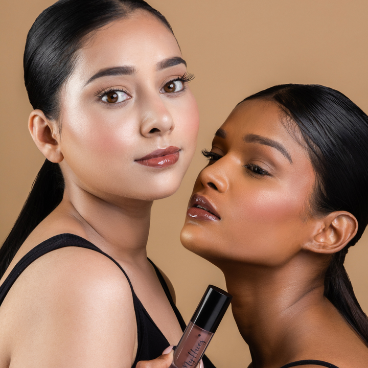 HyGlow Lip Elixir Heer (Mocha Brown) — Lip Oil + Lip Gloss in 1