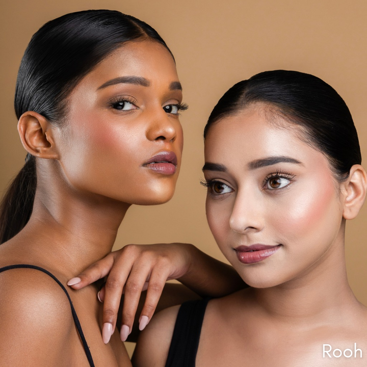 MyHues nude Pink lip gloss for Indian skin tone