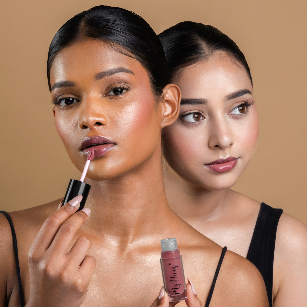 HyGlow Lip Elixir Rooh (Nude Pink) — Lip Oil + Lip Gloss in 1