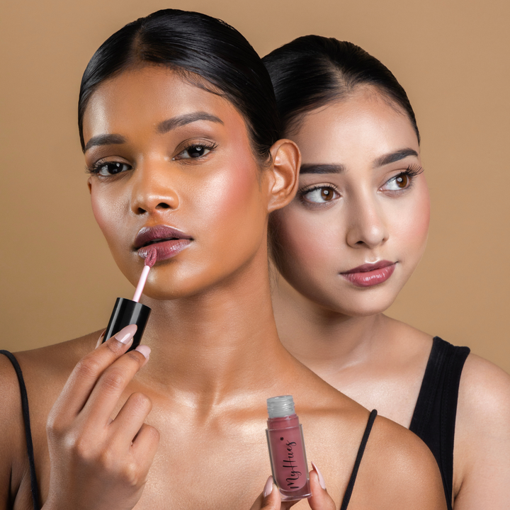 HyGlow Lip Elixir Rooh (Nude Pink) — Lip Oil + Lip Gloss in 1