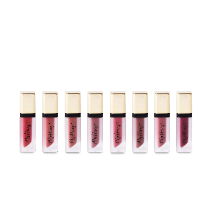 Lip Comfort Matte Liquid Lipsticks (Combo of 8 Shades)