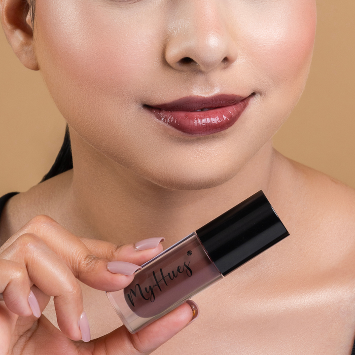 HyGlow Lip Elixir Mira (Rich Brown) — Lip Oil + Lip Gloss in 1