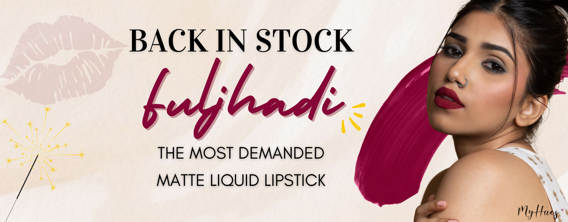 best burgundy lipstick shade for indian skin tones online by myhues cosmetics