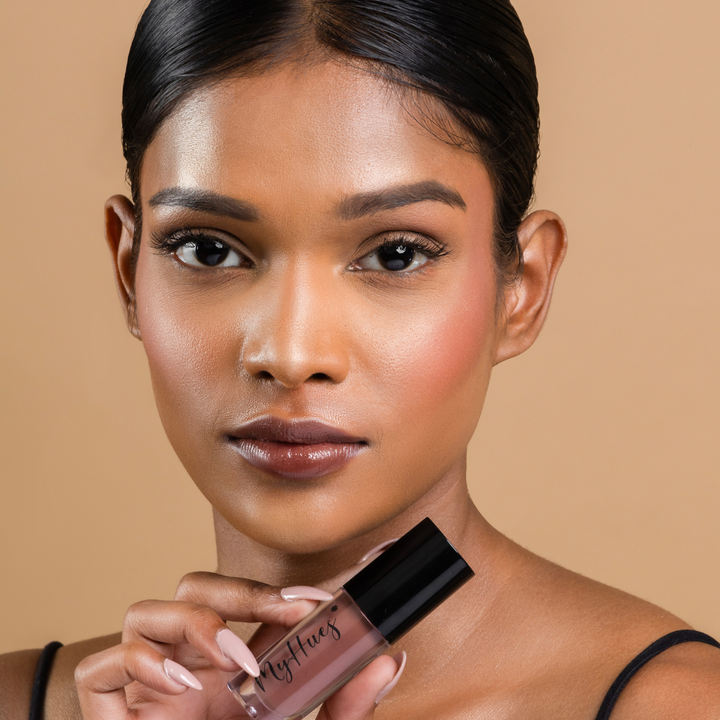 HyGlow Lip Elixir Heer (Mocha Brown) — Lip Oil + Lip Gloss in 1