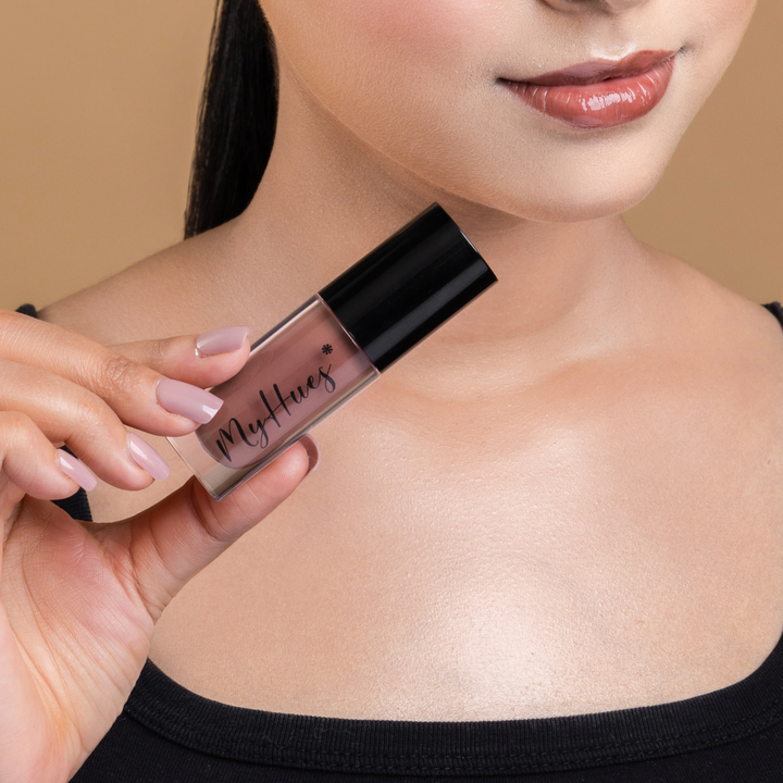 HyGlow Lip Elixir Heer (Mocha Brown) — Lip Oil + Lip Gloss in 1