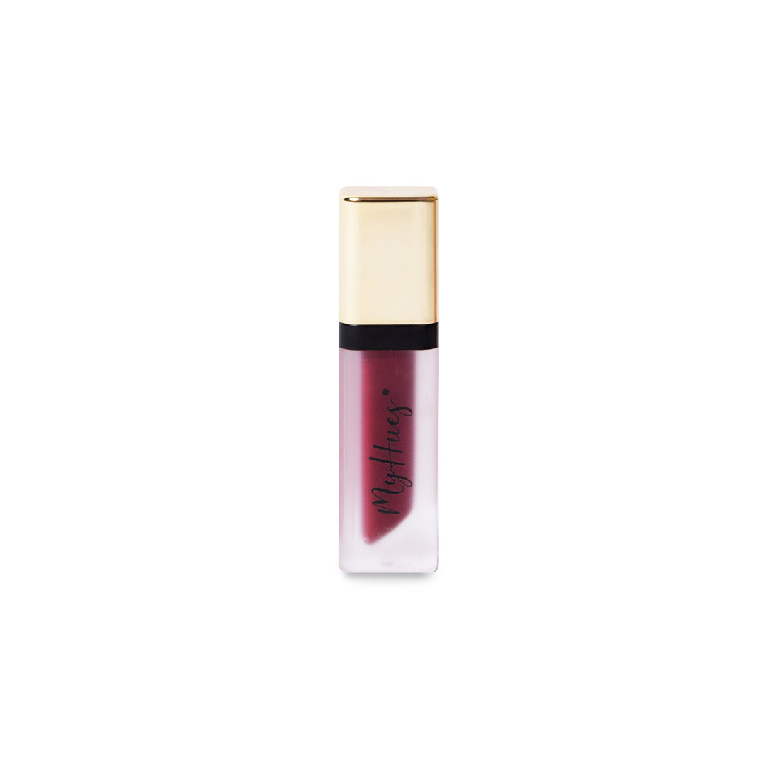 best burgundy lipstick for indian skin tone - myhues fuljhadi lip shade