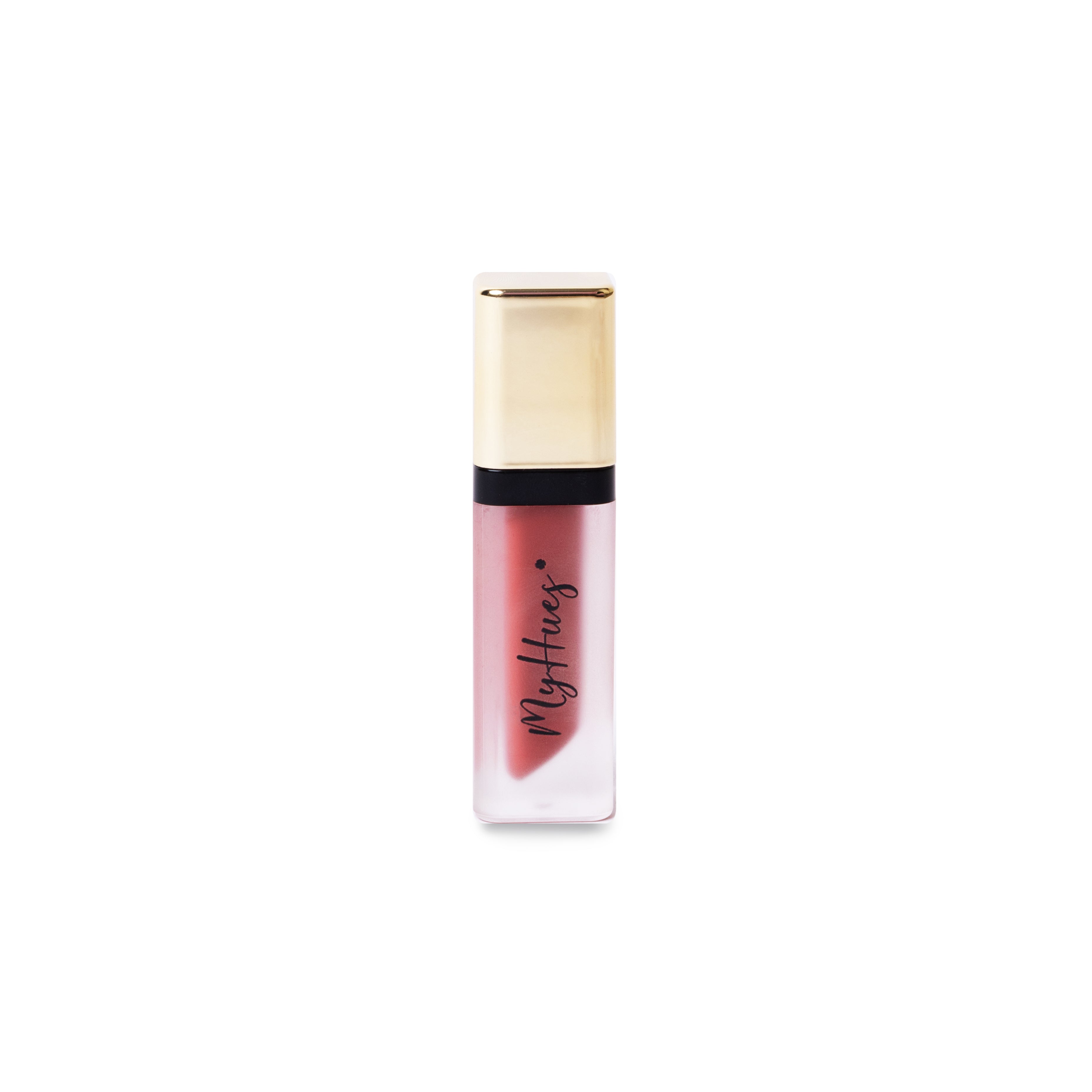 rust red lipstick for Indian skin tone : MyHues saanjh matte lipstick