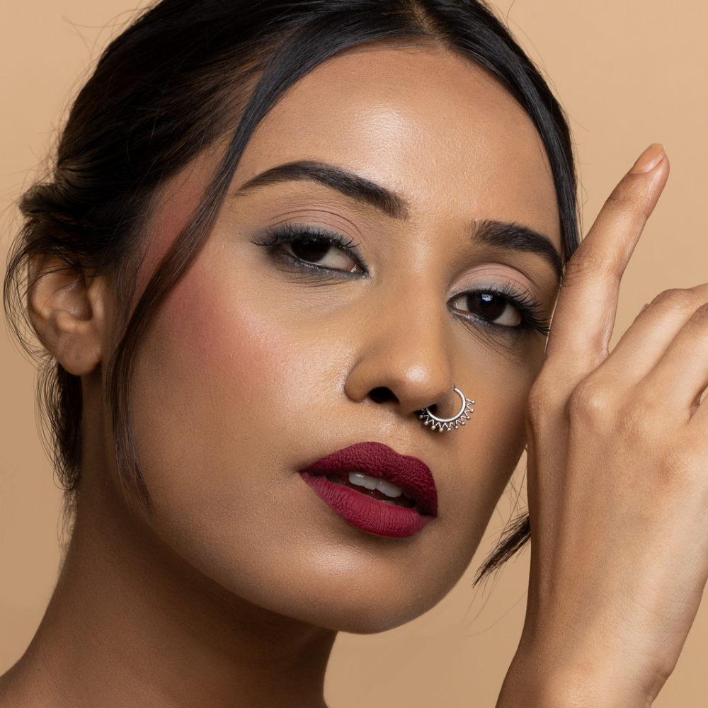 best burgundy lipstick for indian skin tone - myhues fuljhadi lip shade