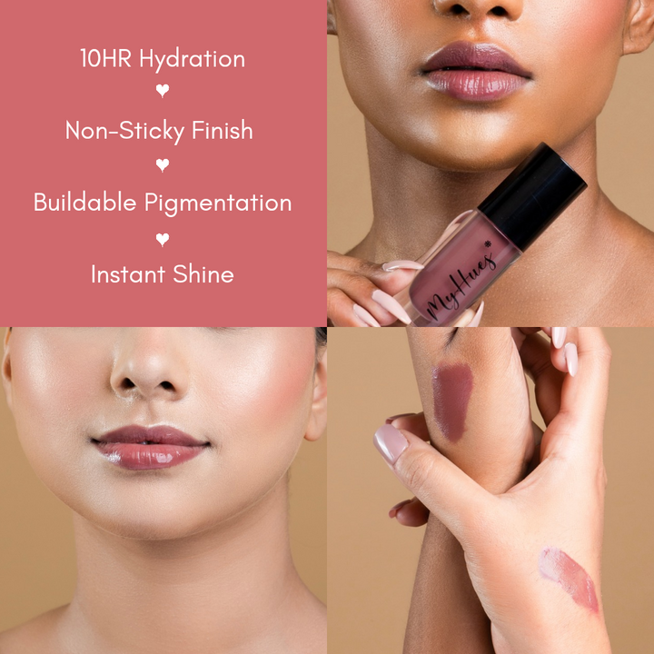 Best nude Pink lip gloss for everyday