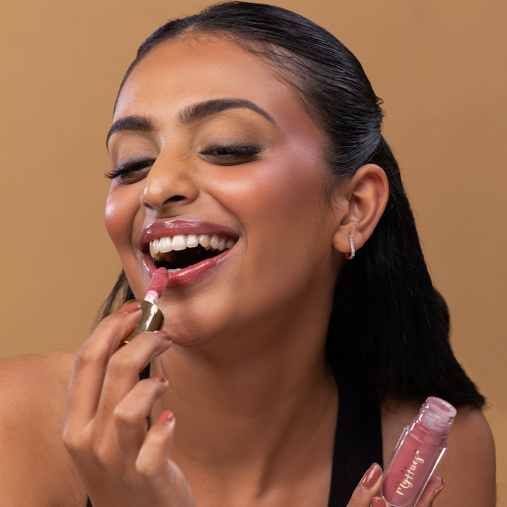 HyGlow Lip Elixir Rooh (Nude Pink) Lip Oil + Lip Gloss in 1