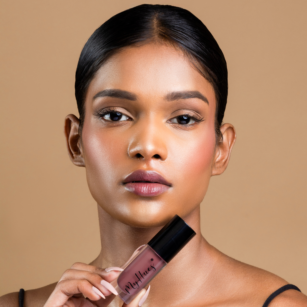 HyGlow Lip Elixir Rooh (Nude Pink) — Lip Oil + Lip Gloss in 1